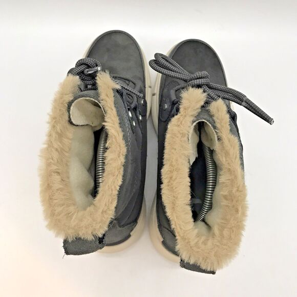 Sorel Explorer II Joan Waterproof Boots Womens 6.5 Grill/Fawn Gray Suede Lace Up - Picture 6 of 12